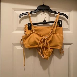Mustard yellow zaful bikini, never worn